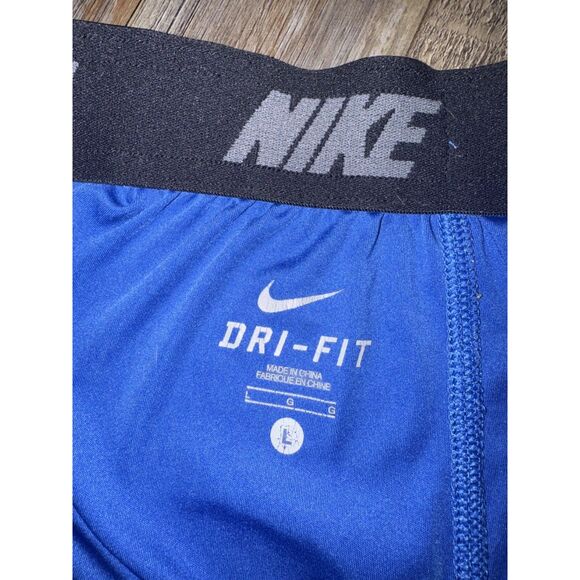 Nike Dri-Fit Blue Black Men’s Basketball Shorts Large - Picture 2 of 4